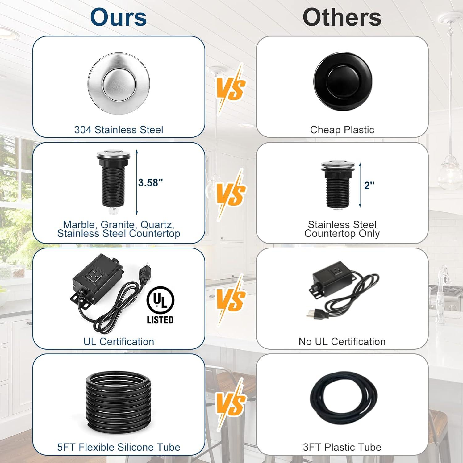 Garbage Disposal Kitchen Air Switch