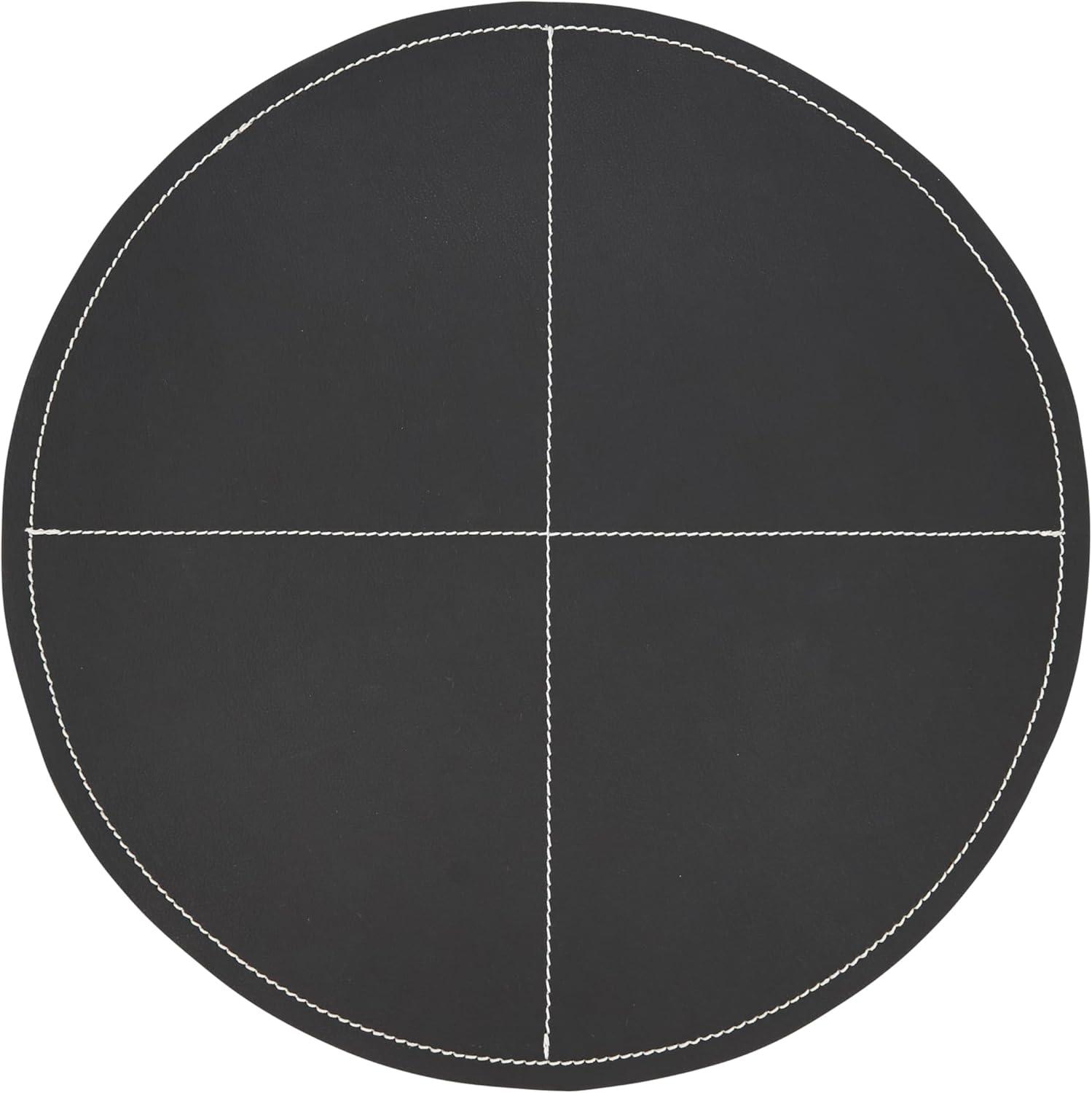 Mirela Collection 100% Polyurethane No Pattern Round Placemat