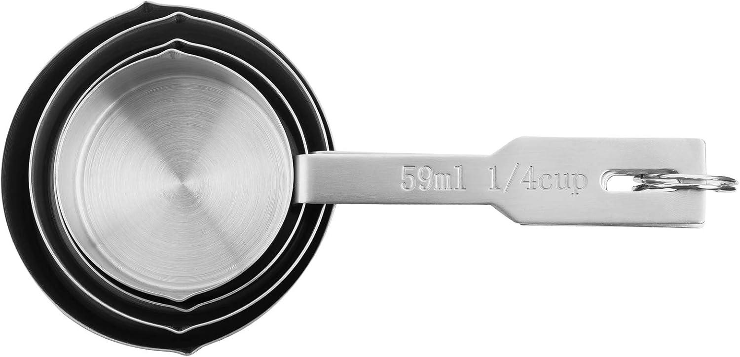 Fox Run Brands Deluxe 4-Pieces Stainless Steel Measuring Cup Set