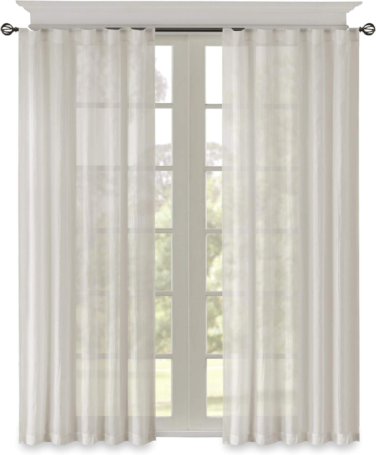 Harper Solid Crushed Curtain Panel Pair