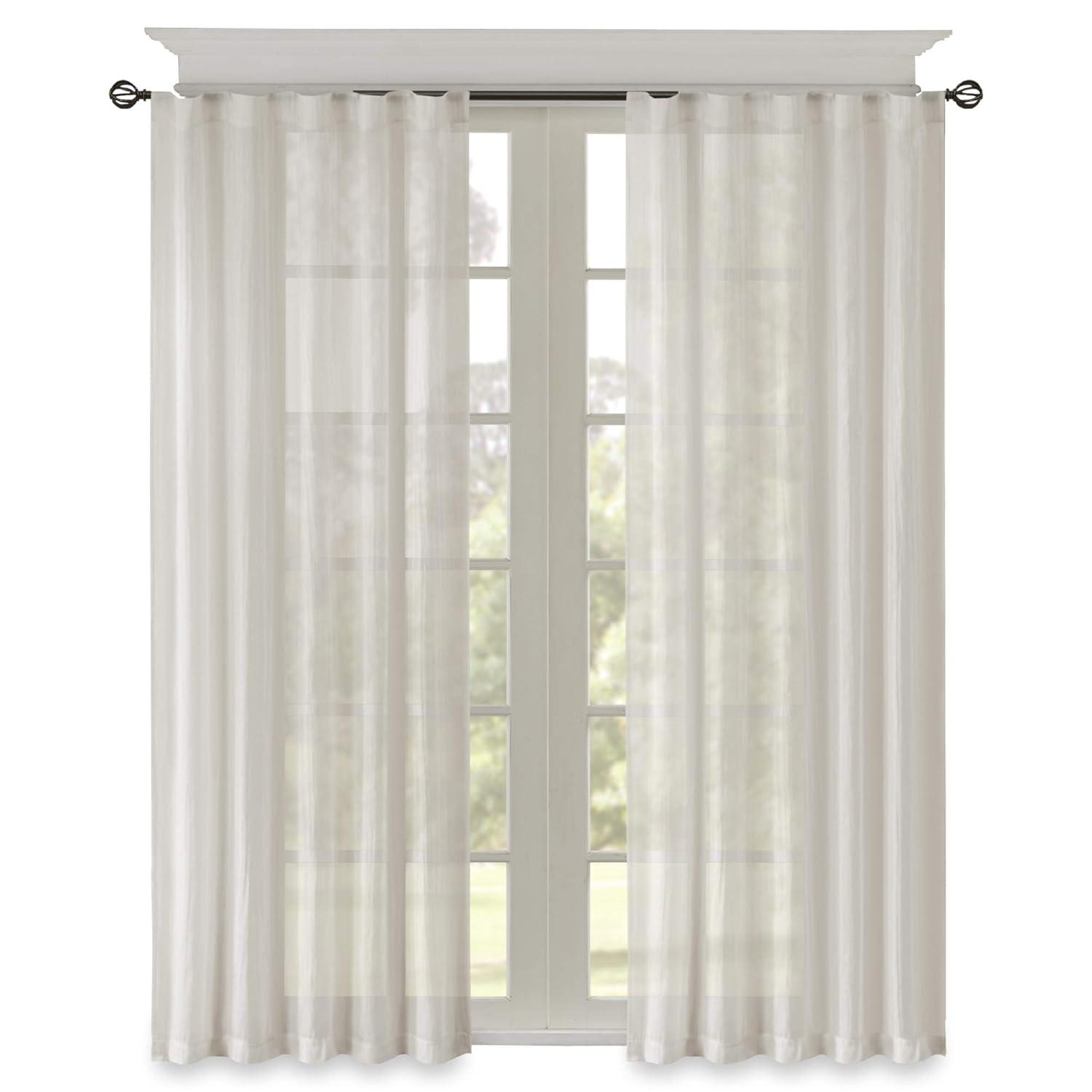 Madison Park Harper Solid Crushed Curtain Panel Pair (Set of 2)