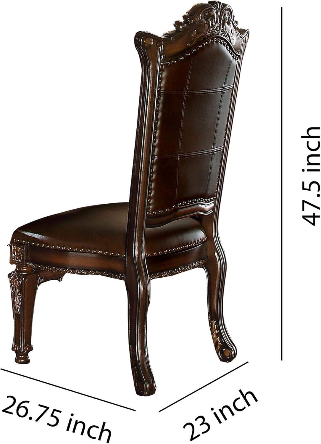 Vendome Faux Leather Upholstered Side Chair