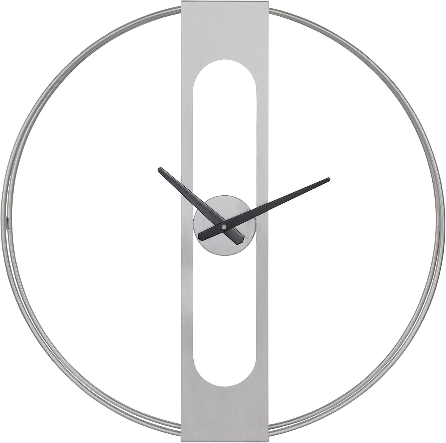 22" x 22" Urgo Numberless Metal Wall Clock - Kate & Laurel All Things Decor