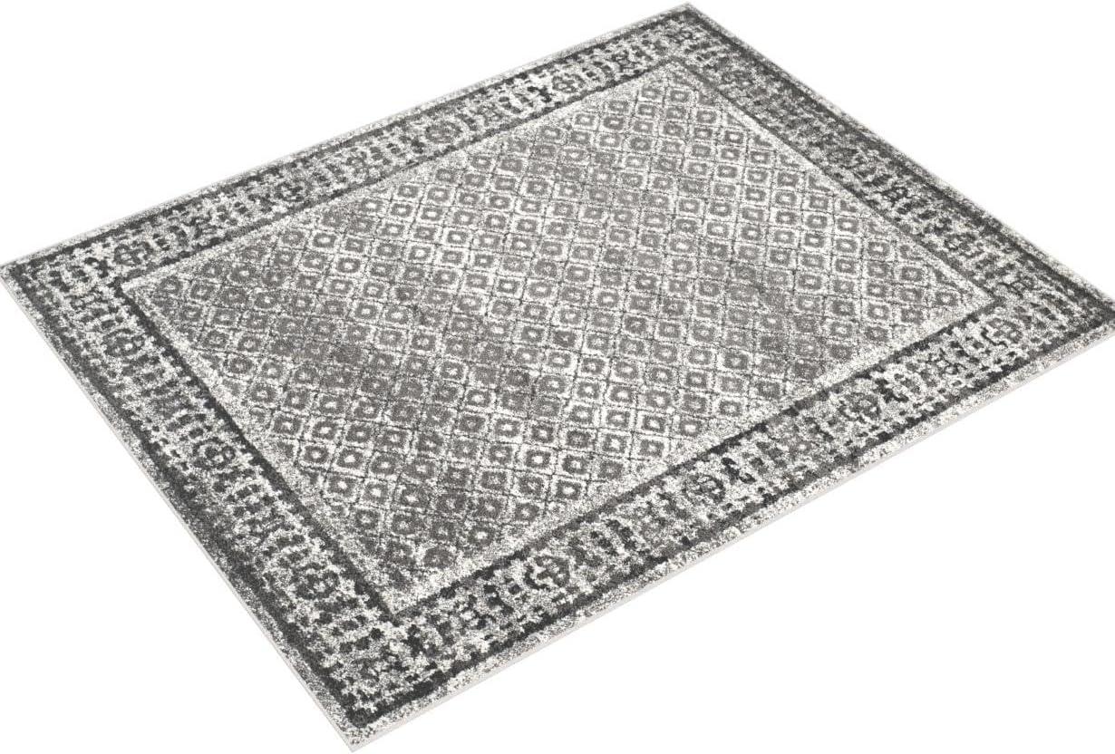 SAFAVIEH Adirondack Royston Traditional Area Rug, Ivory/Silver, 8' x 10'