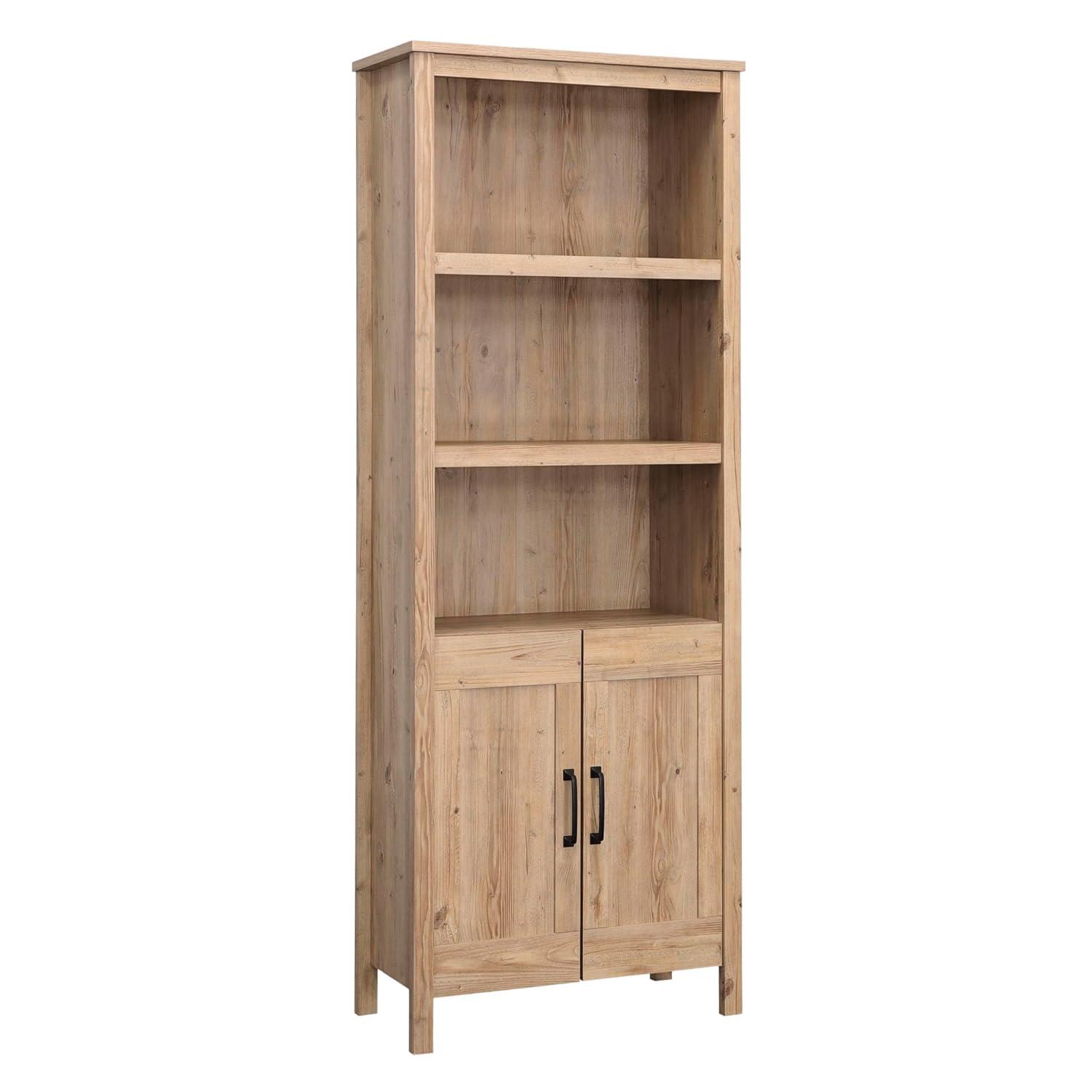 Sauder 72" 3 Shelf Bookcase with Doors Kaiki Pine