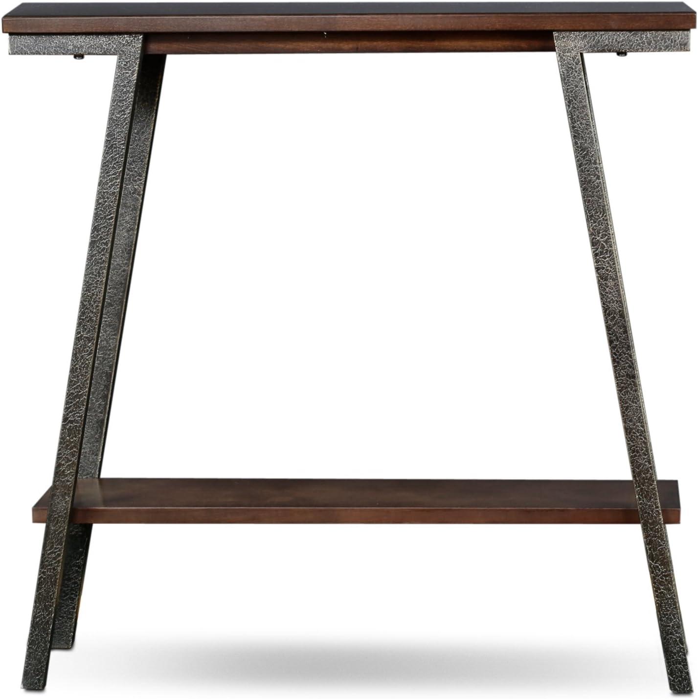 Leick Home 11431 Empiria Hall Console with Shelf, Walnut