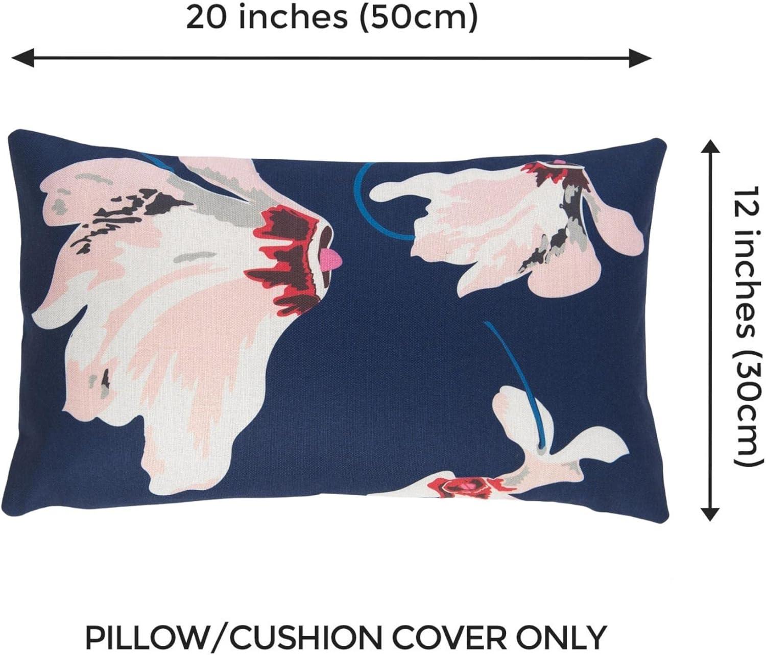 Hofdeco Spring Decorative Throw Pillow Cover ONLY, for Couch, Sofa, Bed, Yellow Floral, 18"x18"