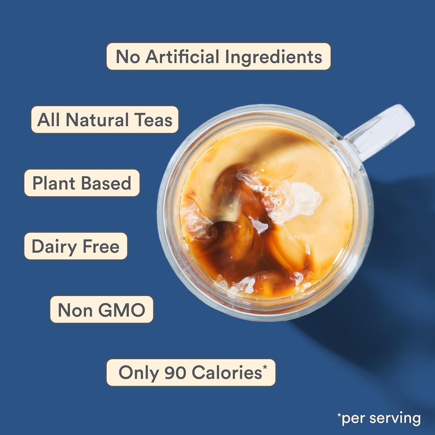 STASH Earl's Delight Earl Grey Tea Latte Concentrate - Barista Style Caffeinated Black Tea Beverage - Crafted in Oregon - Plant Based and Dairy-Free, Serve Hot or Iced, 32 fl oz (Pack of 6)