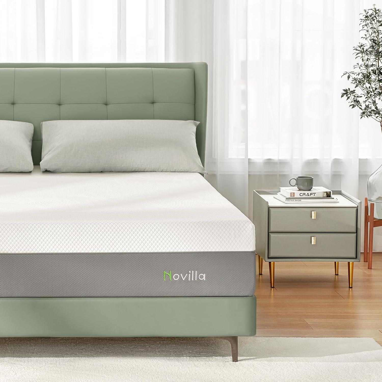 Novilla 10 Inch Queen Gel Memory Foam Mattress