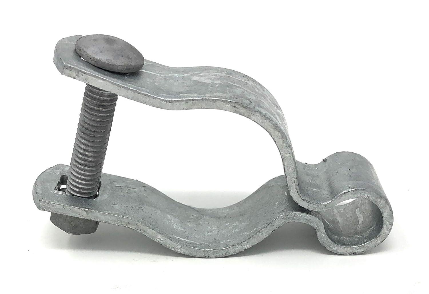 Pressed Steel Chain Link Fence Frame Hinge w/Bolt - (2 Sets Pack) (1-5/8")