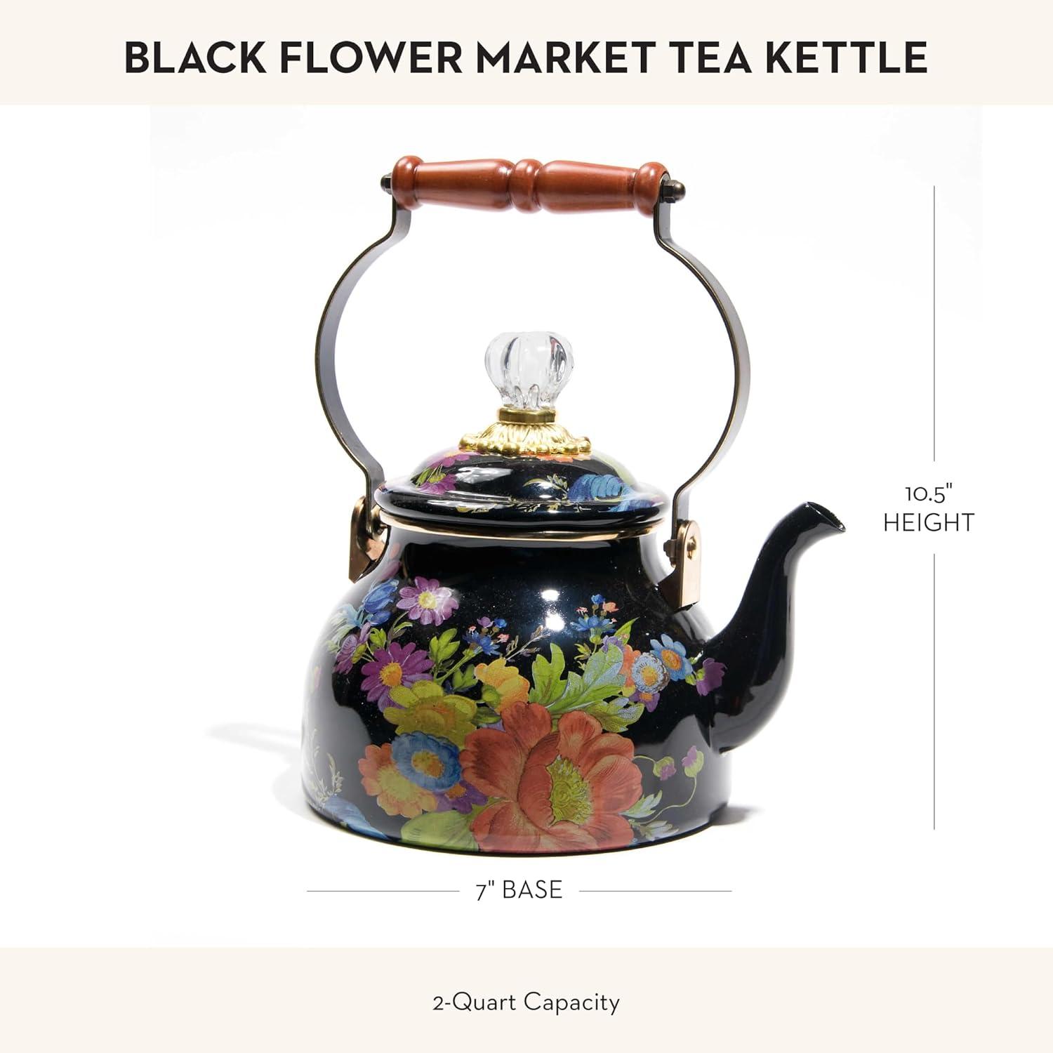 Flower Market 2 Quart Tea Kettle