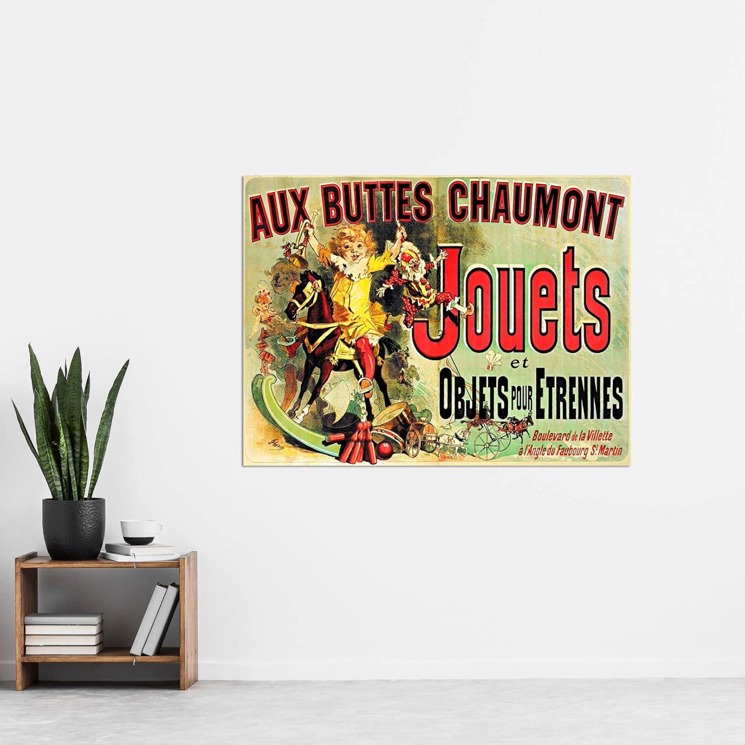Aux Buttes Chaumont Jouets French Ad Monica's Apartment Friends Extra Large XL Wall Art Poster Print