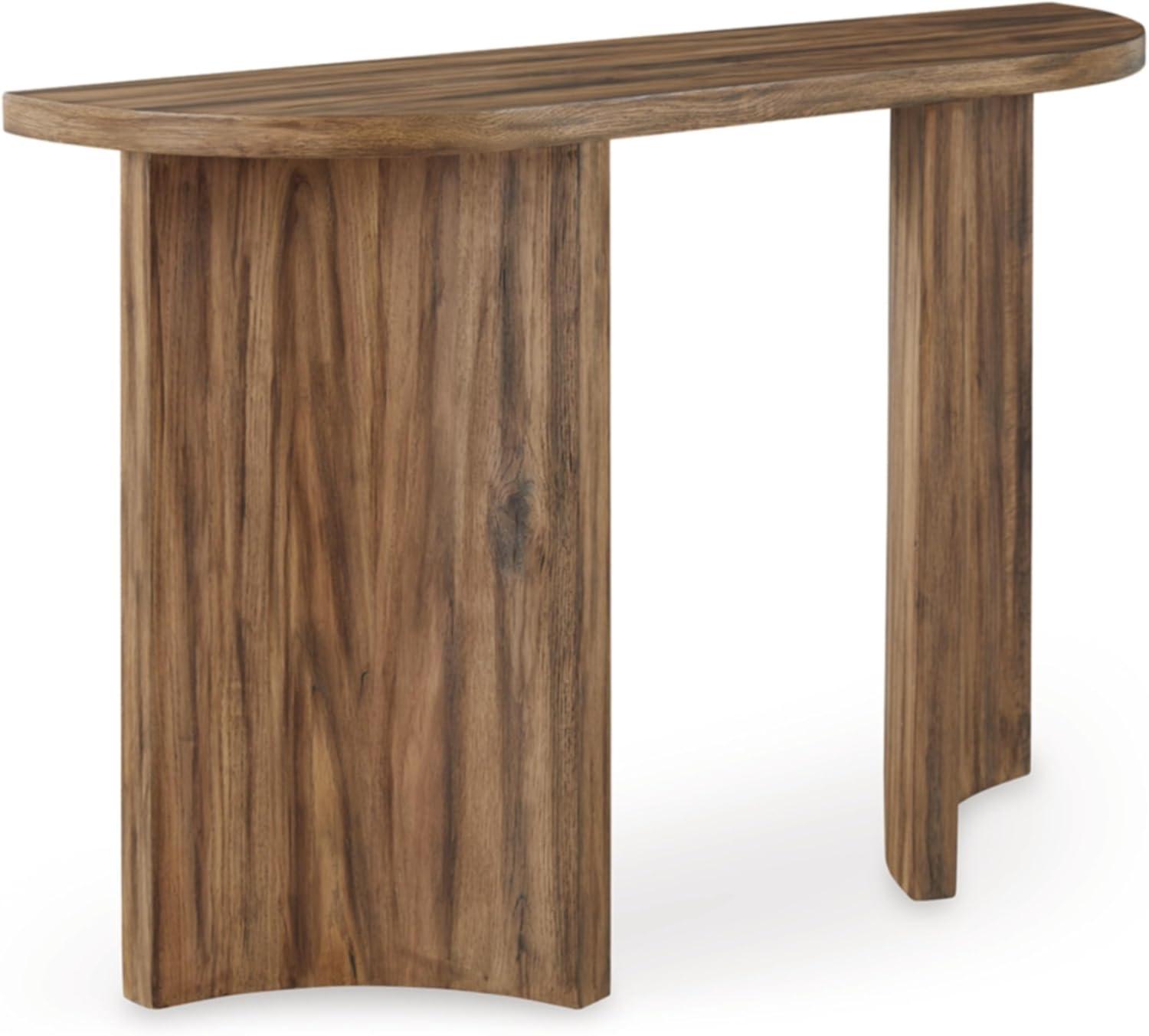 Signature Design by Ashley Austanny Modern Sofa Table, Warm Brown