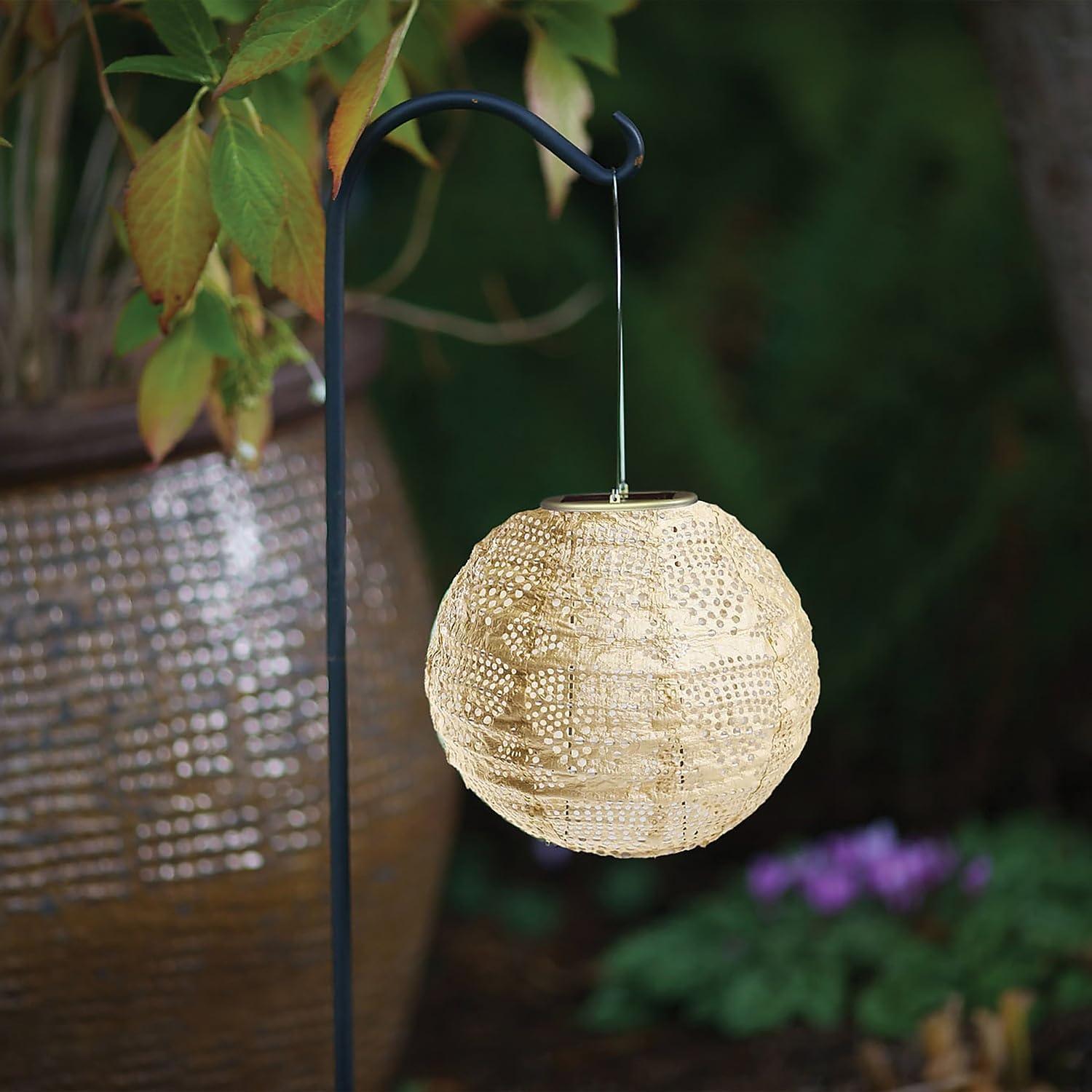 Boho Globe Solar Outdoor Lantern