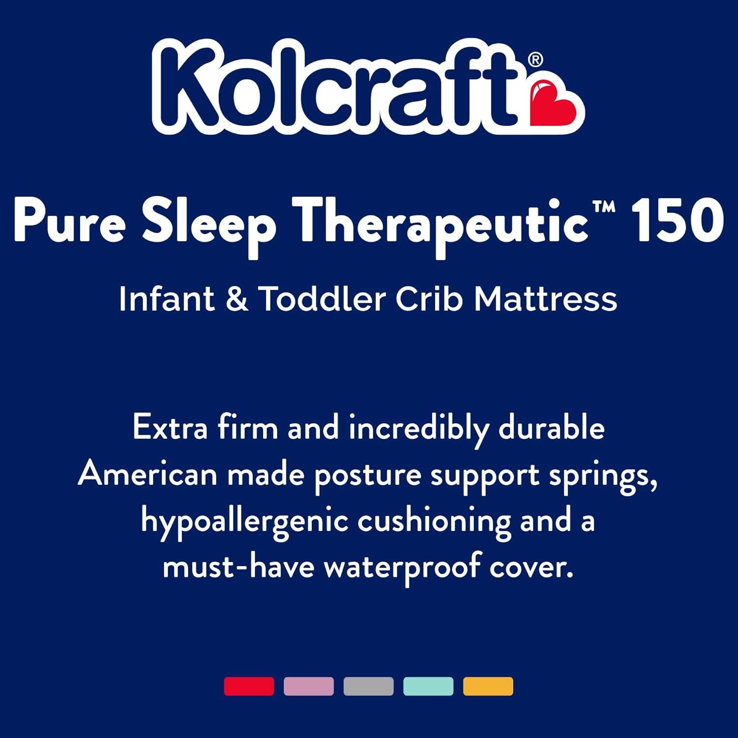 Kolcraft Pure Sleep Therapeutic 150 Baby Crib/Toddler Mattress