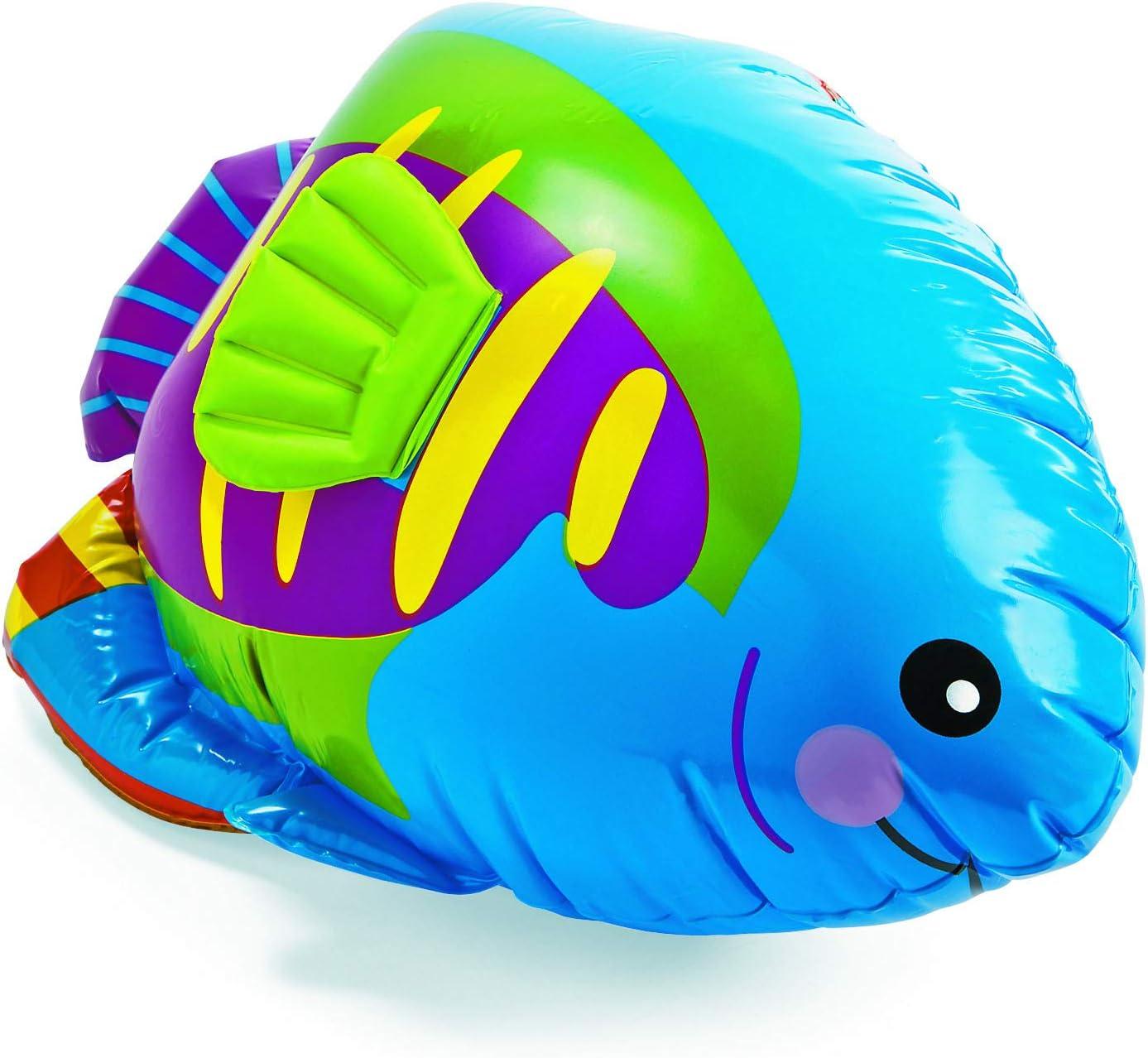 Fun Express Large Under The Sea Inflatables Party Favors and Decor, Includes a Whale, Dolphin, Octopus, Shark, Rainbow Fish, and Sea Horse - VBS Vacation Bible School Supplies/Decor 6 Pieces