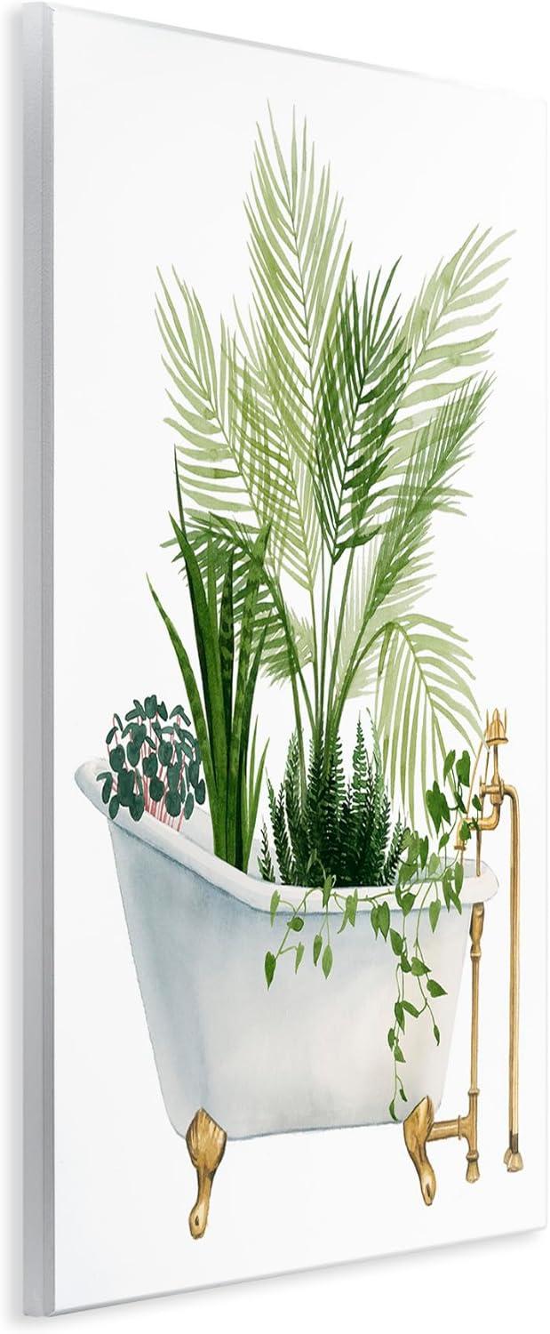 Stupell Industries Various Plants Greenery Vintage Tub Graphic Art Unframed Art Print Wall Art, Design by Grace Popp