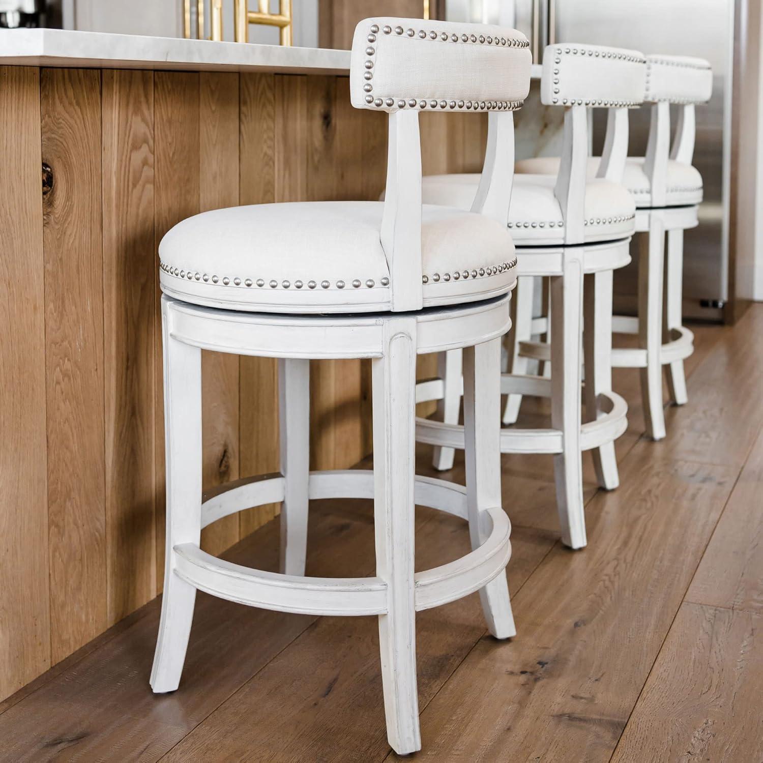 Maven Lane Maven Lane Alexander Stool with Fabric Upholstery