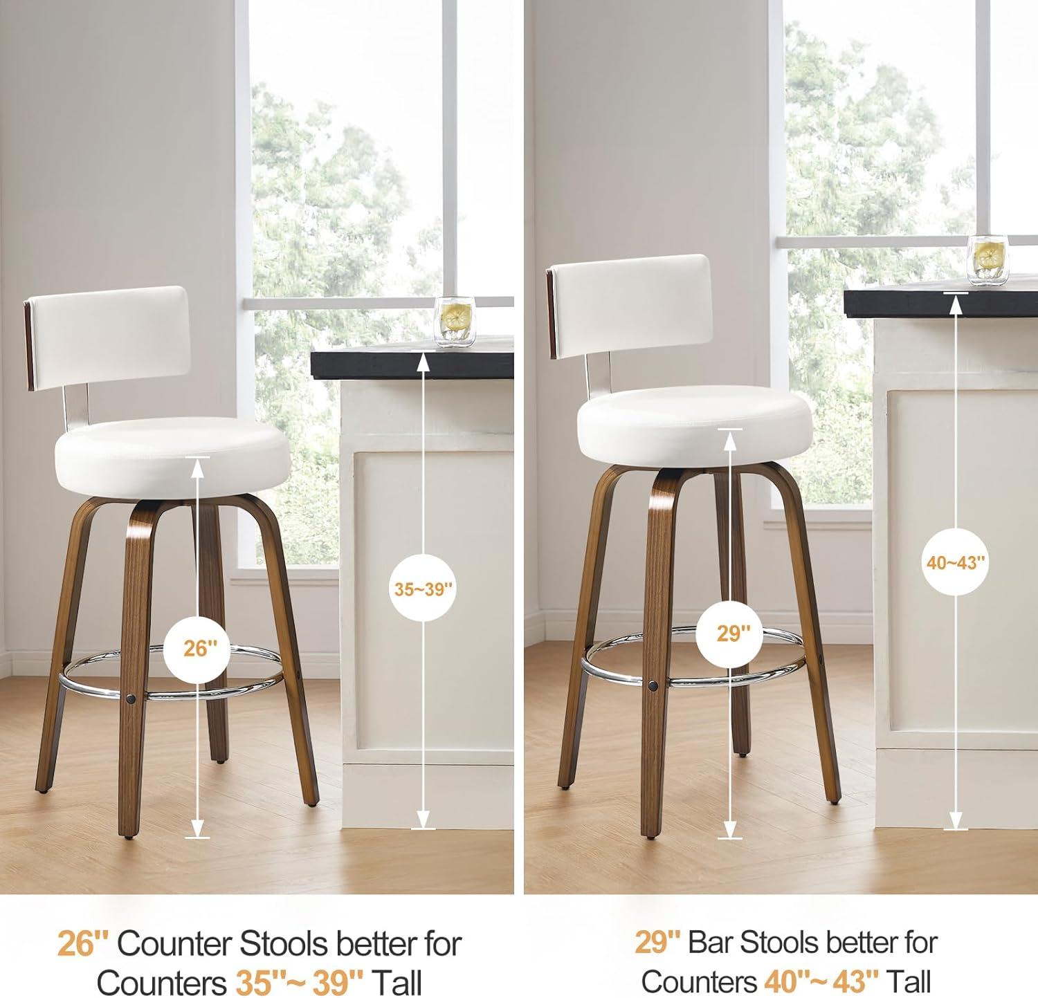 Swivel Upholstered Counter & Bar Stool