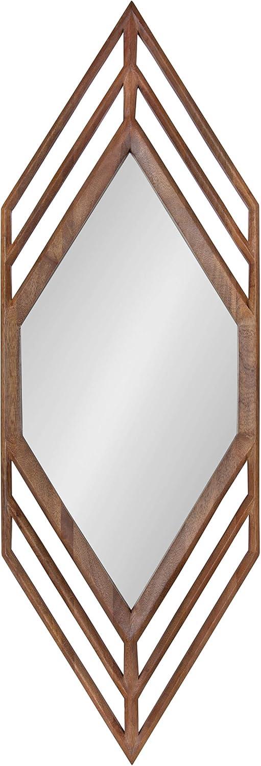 Kate and Laurel Vayga Framed Wall Mirror, 14x42, White