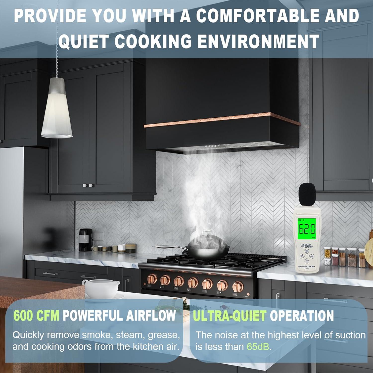 Akicon 600 CFM Range Hood