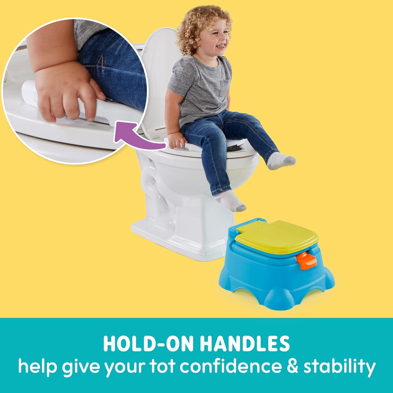 Sesame Street 3-in-1 Potty Chair, Step Stool and Toilet Training Seat - Cookie Monster Terrific!