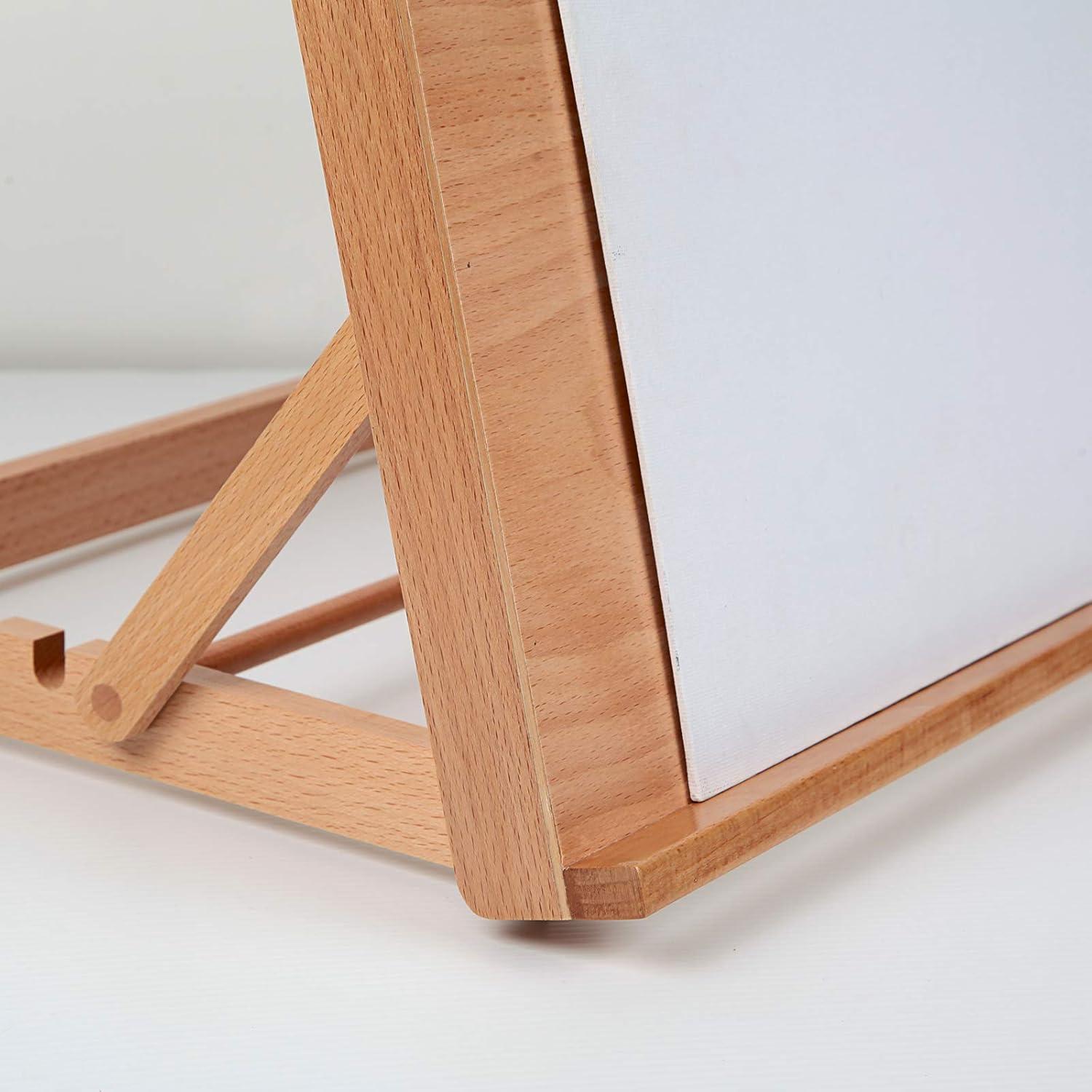 Adjustable Beech Wood Drafting Table Easel, 16.5 x 12.1 Inches