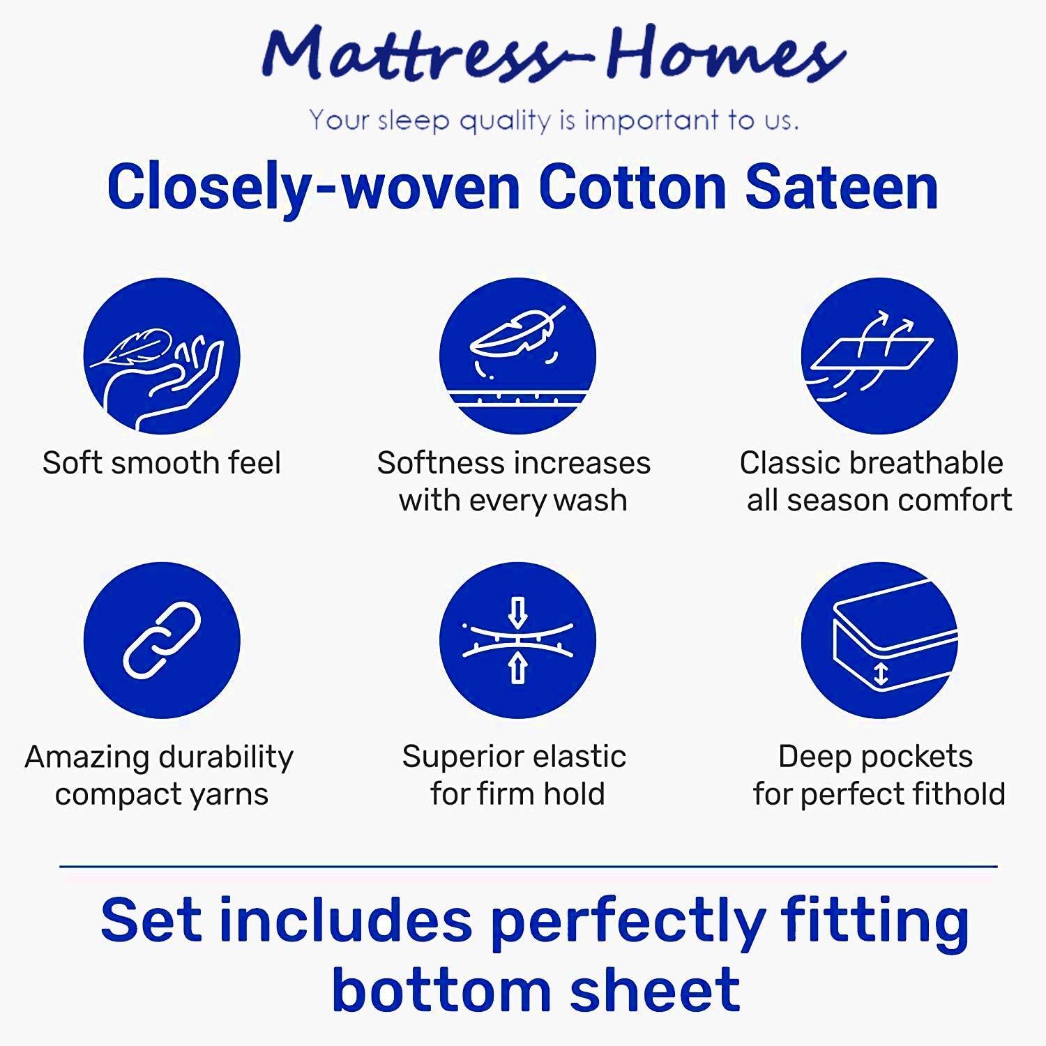 Modern Threads Modern Threads 6-Piece Bed Sheet Set, Deep Pocket, Ultra Soft Microfiber, Cool & Breathable