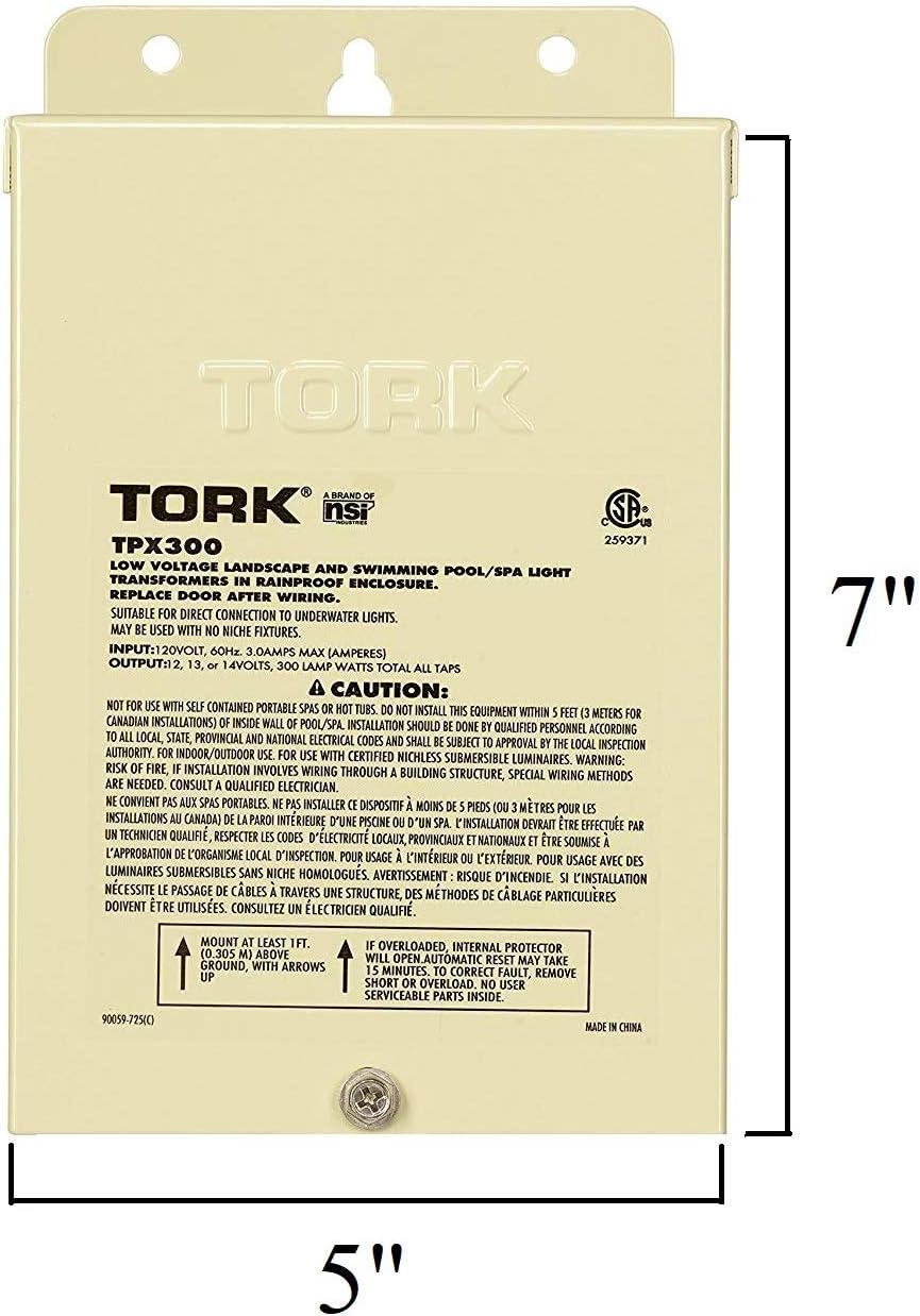 Tork 100-Watt Stainless Steel Low Voltage Transformer