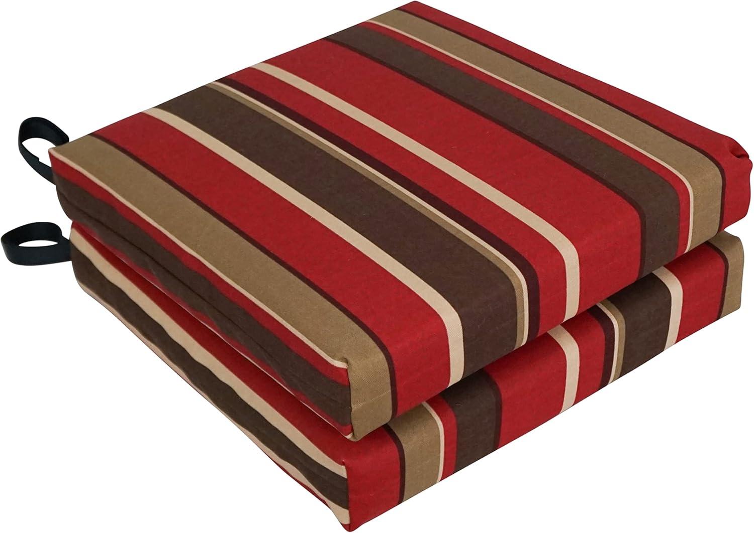 Blazing Needles 16-inch Outdoor Cushion, Montserrat Sangria