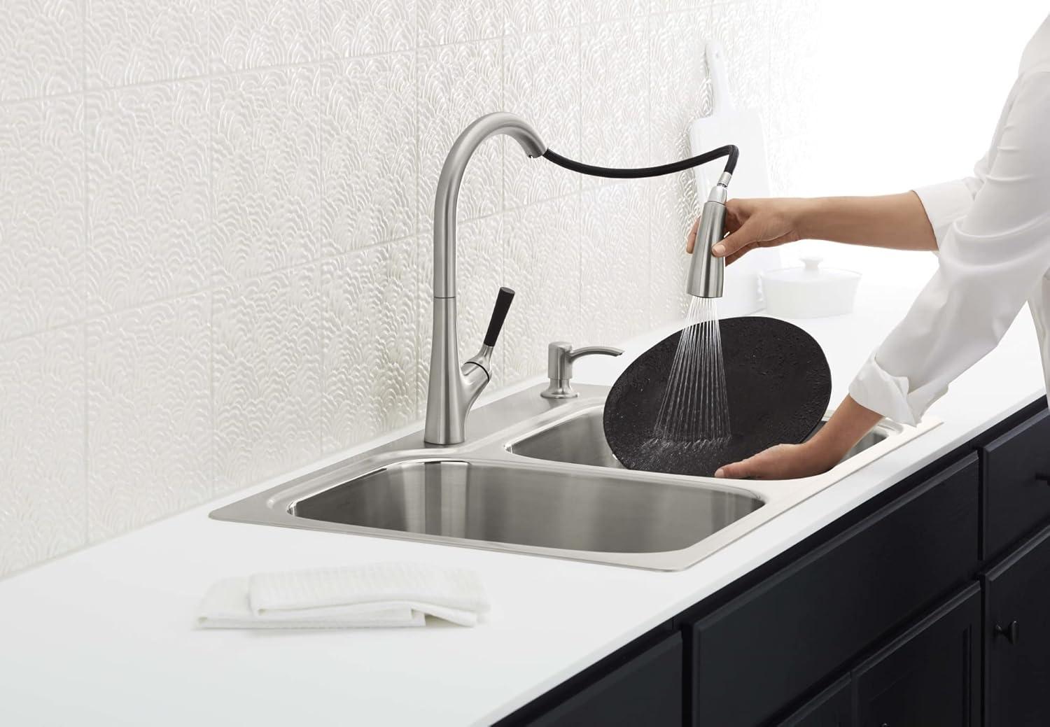 Kohler One Handle Stainless Steel Pull-Down Kitchen Faucet Model No. R562-SD-VS