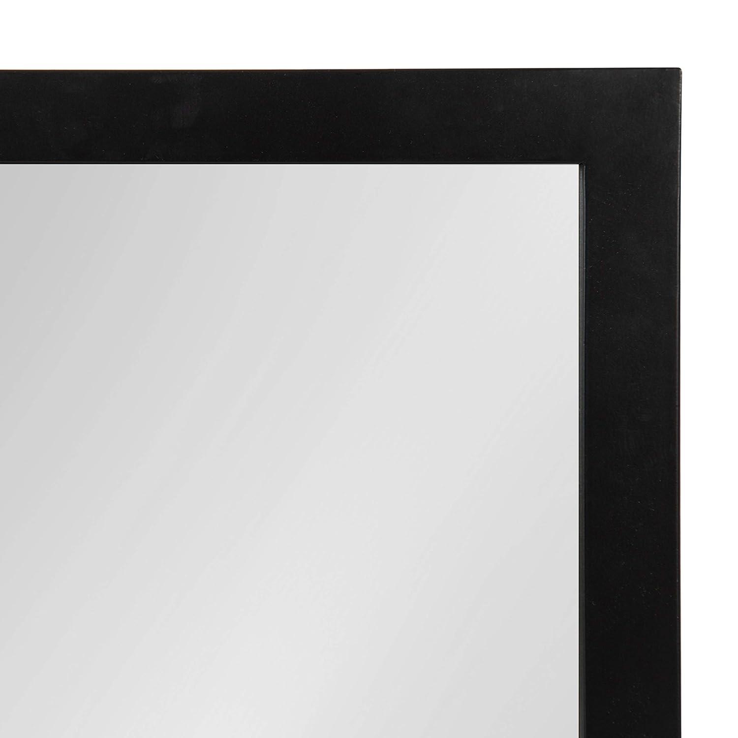 Kate and Laurel Jackson Metal Frame Mirror with Shelf, Bronze 18x40
