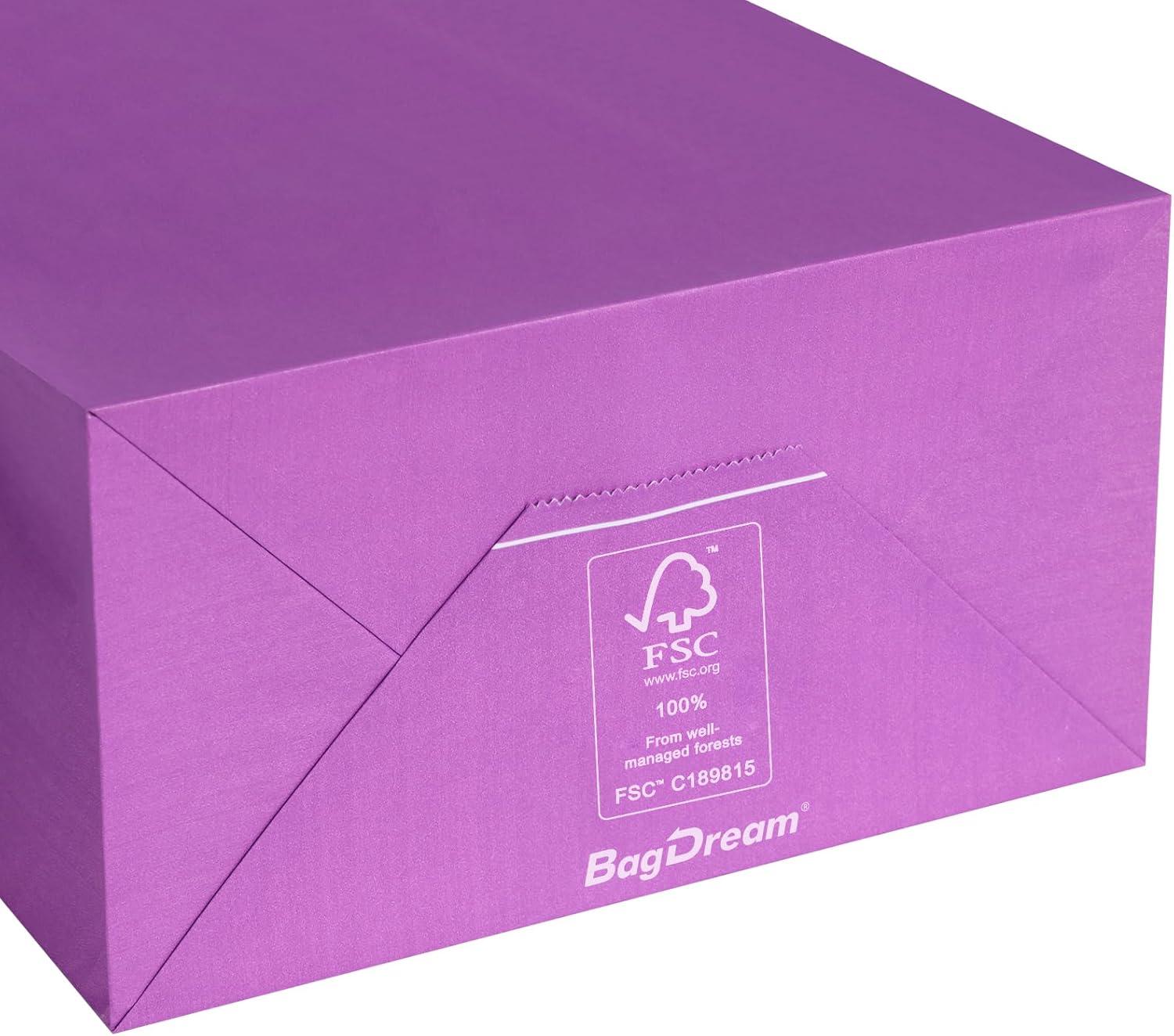 BagDream 24 Pack Rainbow Gift Bags with Handles, 6 Colors Small Party Favor Bag Goodie Bags for Kids Birthday, Party Favors, Birthdays & Celebrations, 5.25x3.75x8"