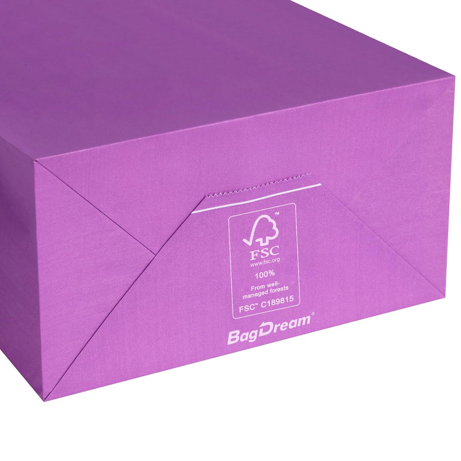 BagDream 24 Pack Rainbow Gift Bags with Handles, 6 Colors Small Party Favor Bag Goodie Bags for Kids Birthday, Party Favors, Birthdays & Celebrations, 5.25x3.75x8"