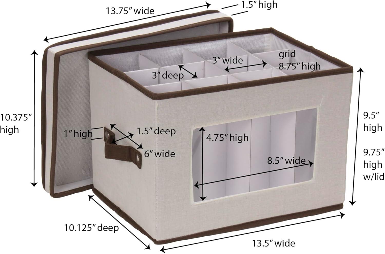 Champagne Flute Storage Box, 12 Sturdy Compartments