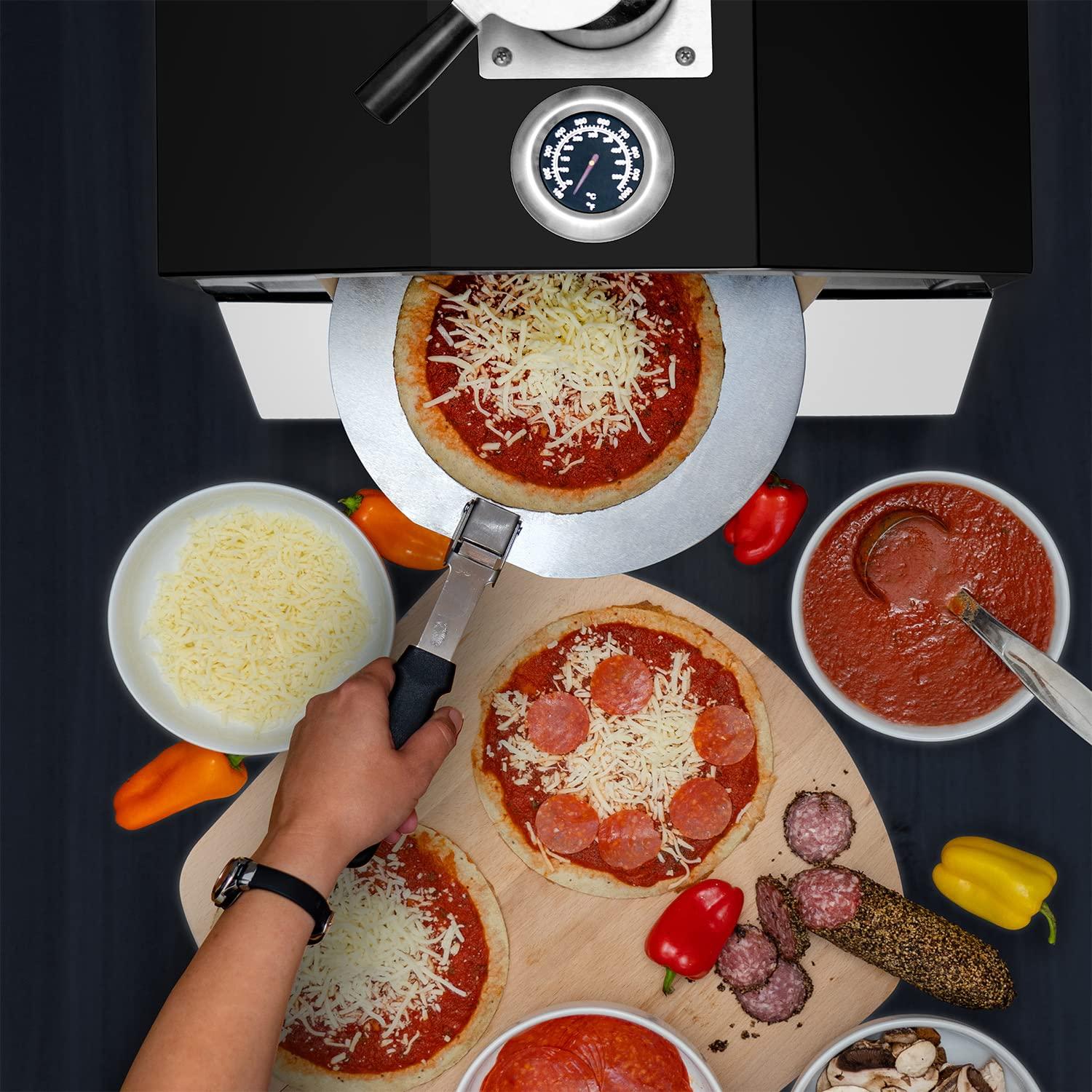 Deco Chef Deco Chef 2-in-1 Propane Gas Pizza Oven & Grill, Portable, With Pizza Stone, Peel, Rack