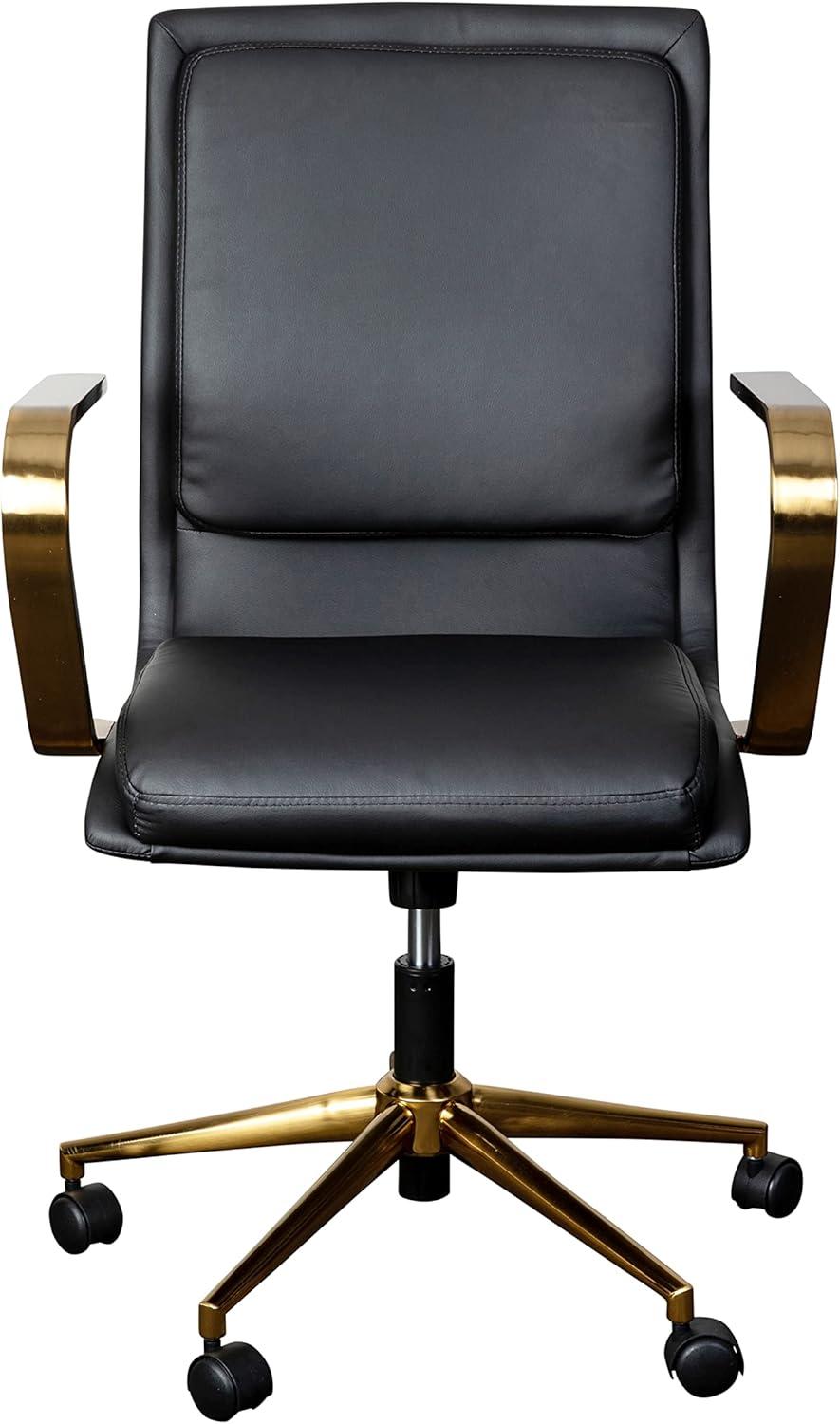 Flash Furniture Mid-Back Designer Upholstered Swivel Executive Office Chair with Armrests by Flash Furniture