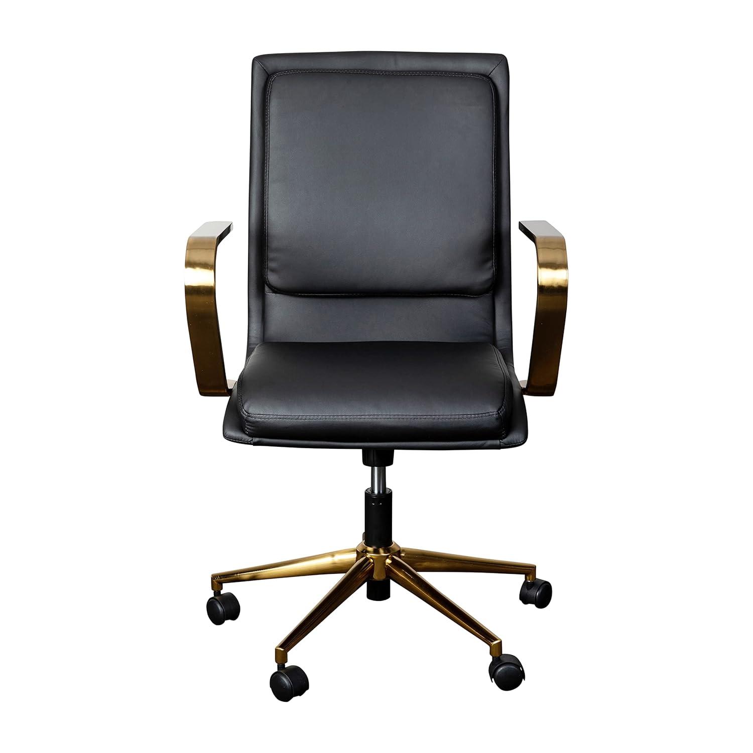 Flash Furniture Mid-Back Designer Upholstered Swivel Executive Office Chair with Armrests by Flash Furniture