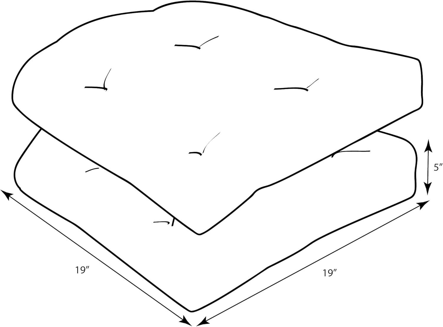 Outdoor 5'' Replacement Cushion Set Cushion
