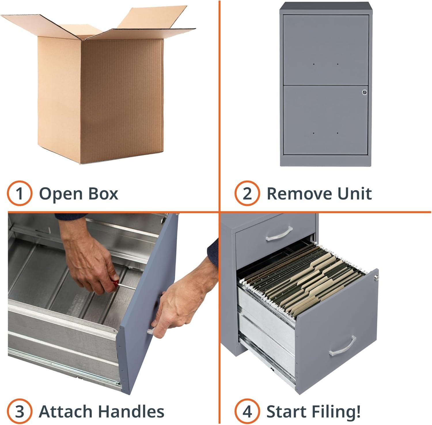 Lorell Soho 2-Drawer File Cabinet