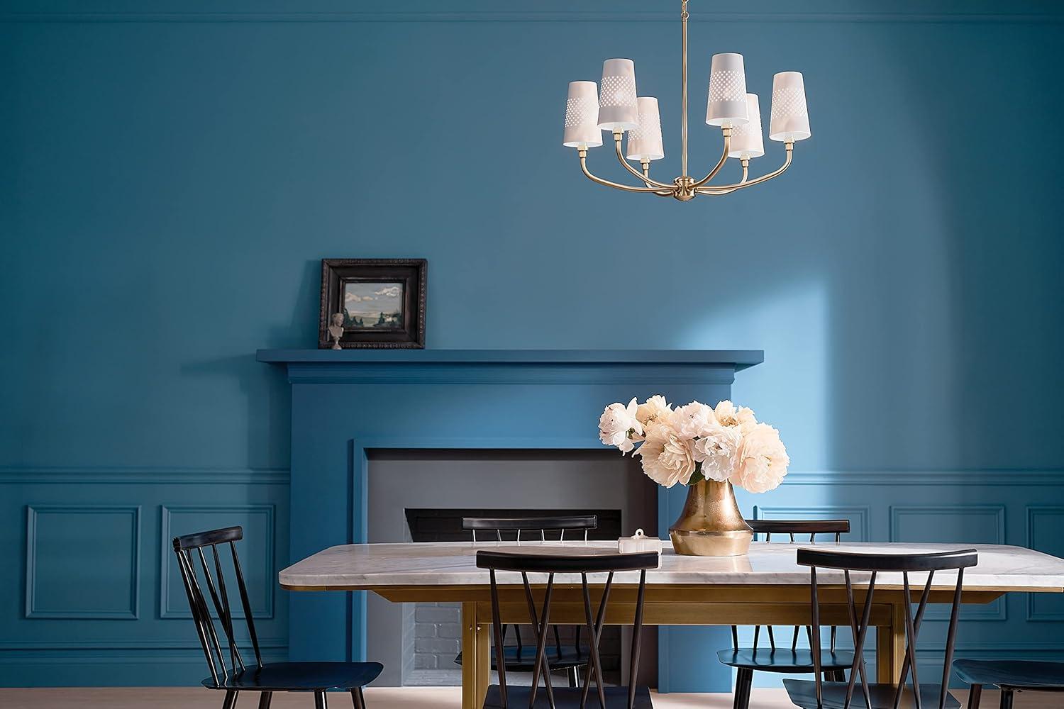 Kichler Lighting Adeena 6 - Light Chandelier in  Brushed Natural Brass