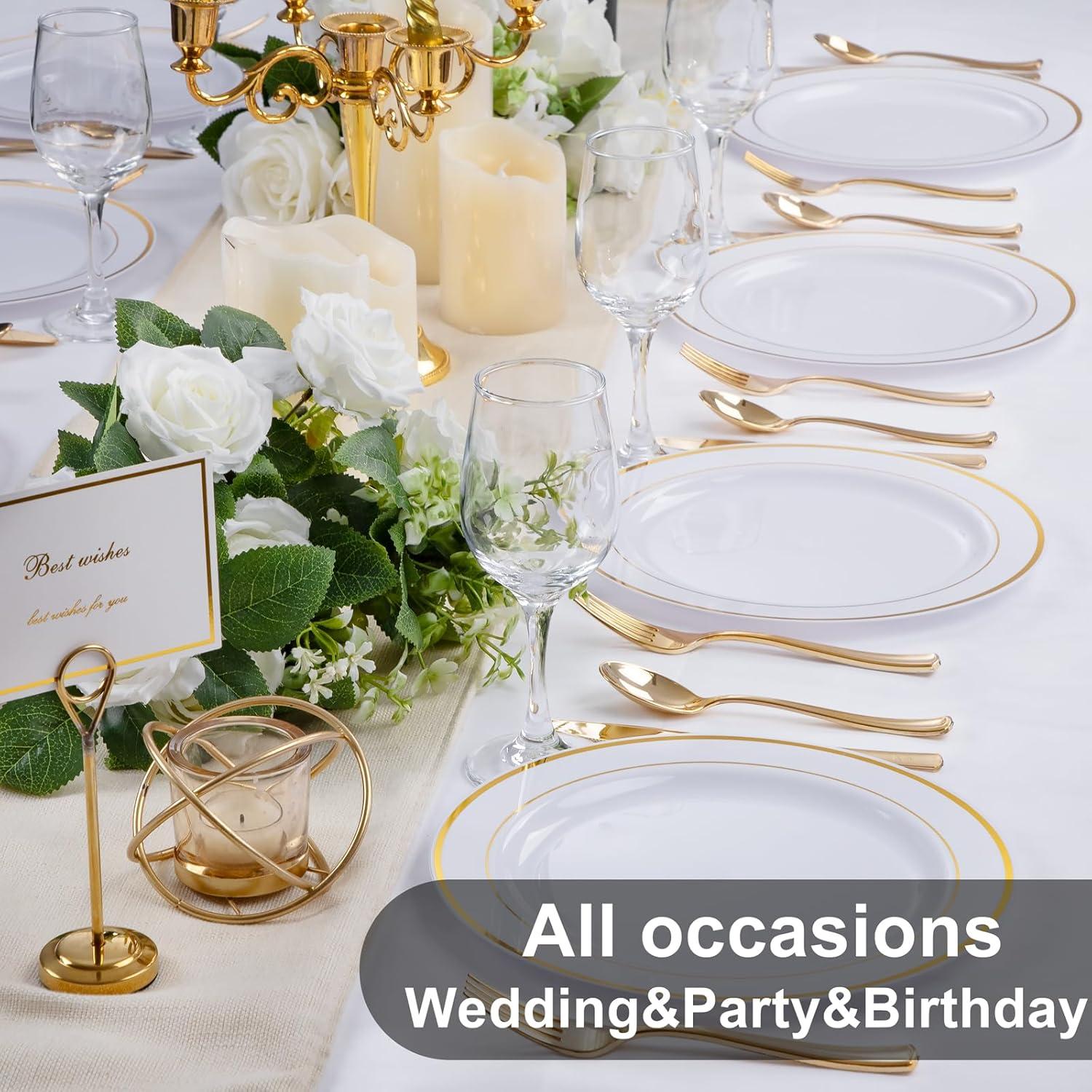 WELLIFE Silver Plastic Dinner Plates 72 Pieces, 10.25" Silver Disposable Plates, Premium Hard Plastic Lunch Plates, Ideal for Wedding and Party