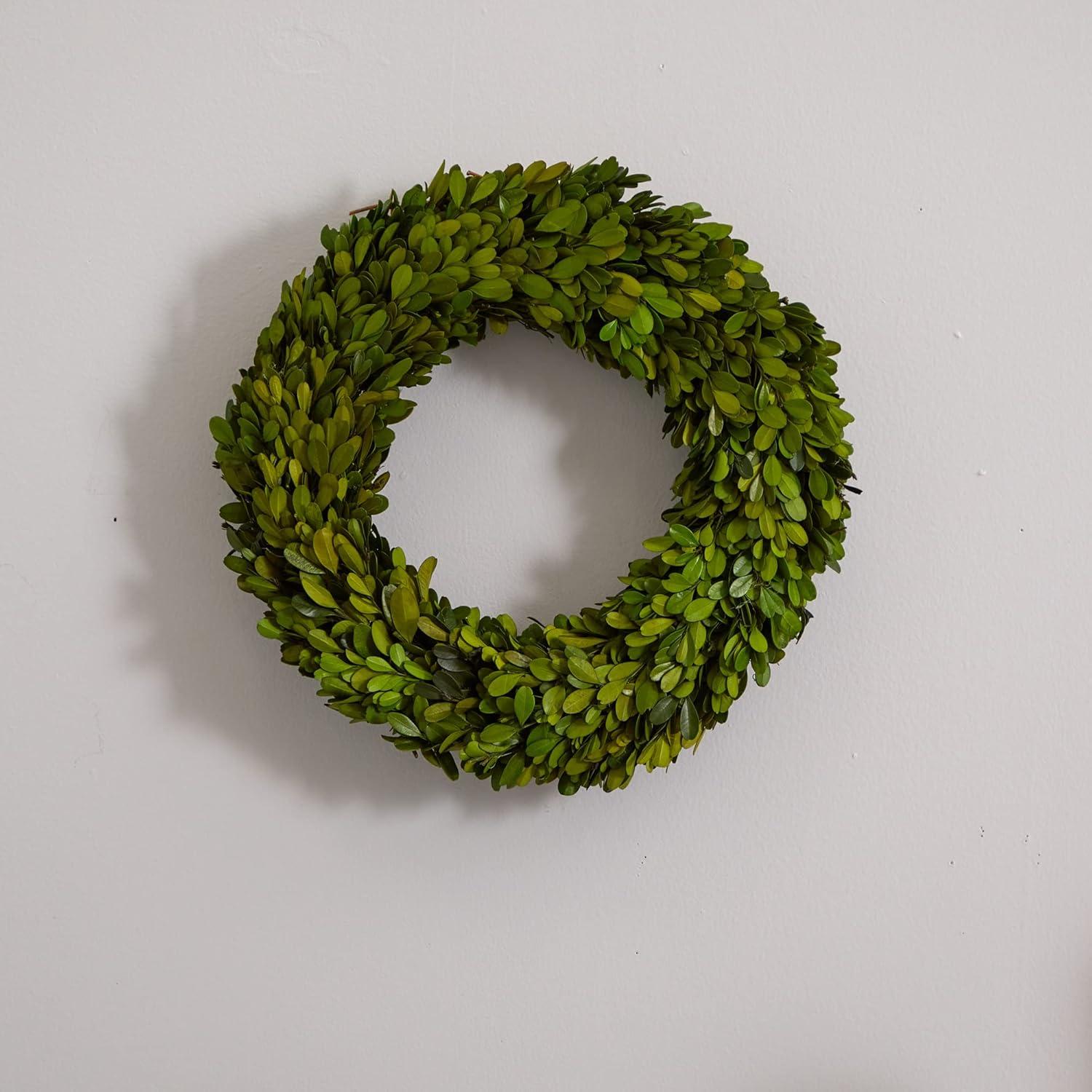 Nearly Natural 14” Preserved Boxwood Wreath