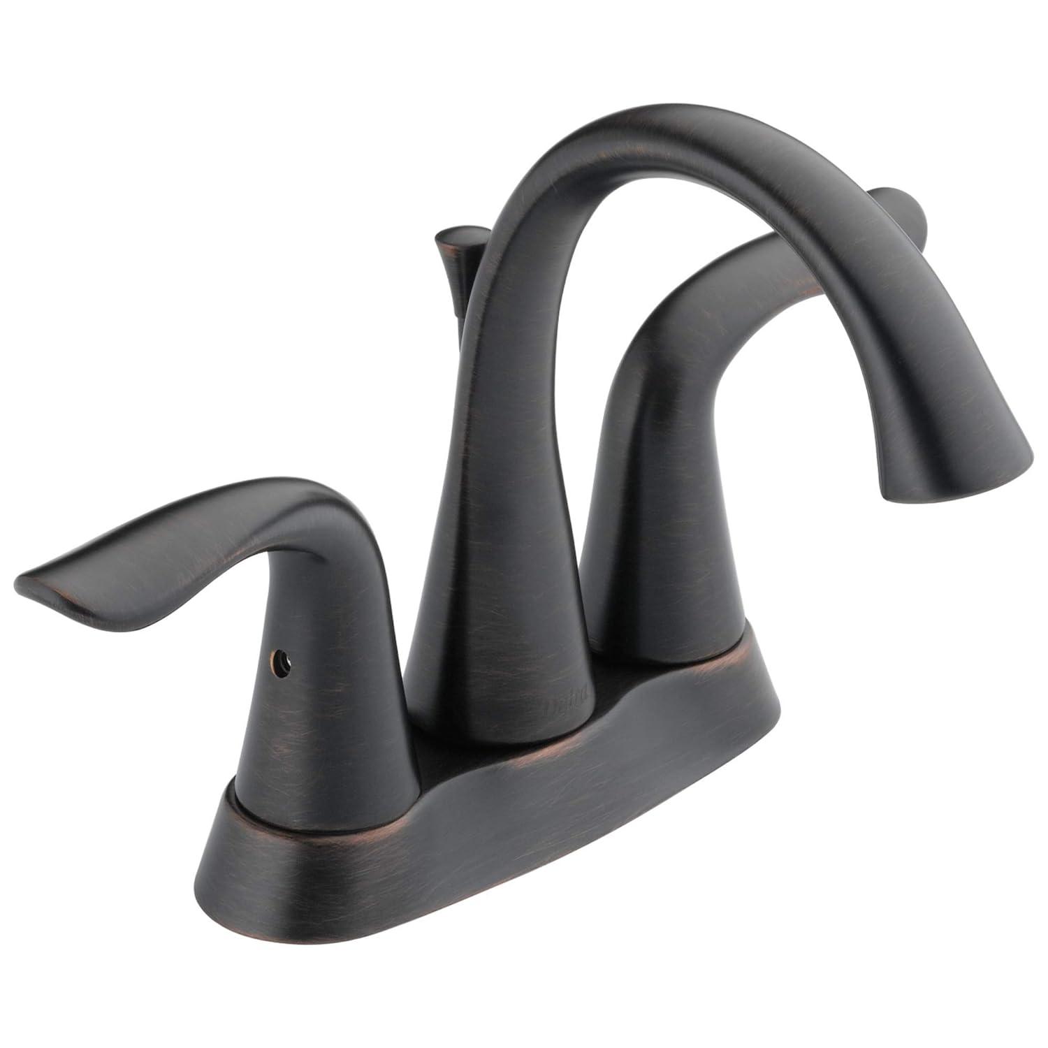 Lahara Centerset Bathroom Faucet with Drain Assembly, 2-handle Bathroom Sink Faucet