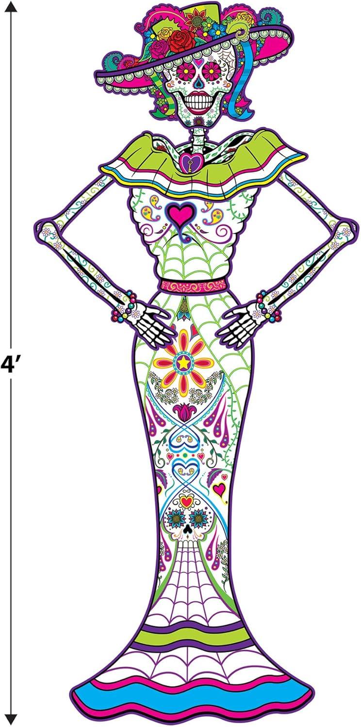 The Beistle Company Paper Day Of The Dead Photo Props