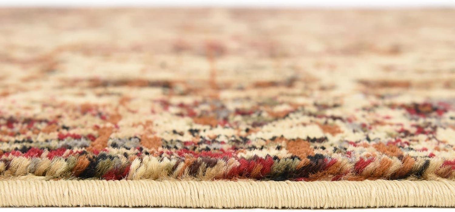 Unique Loom Saturn Collection Area Rug - Ion (9' x 12' Rectangle, Green/ Beige)