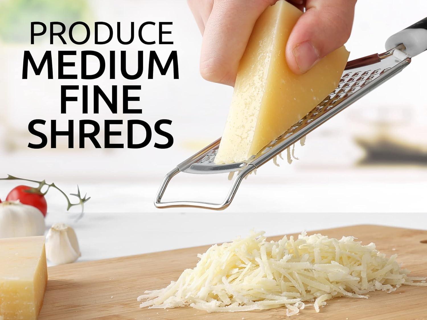 Zulay Kitchen Zulay Kitchen Professional Stainless Steel Flat Handheld Cheese Grater