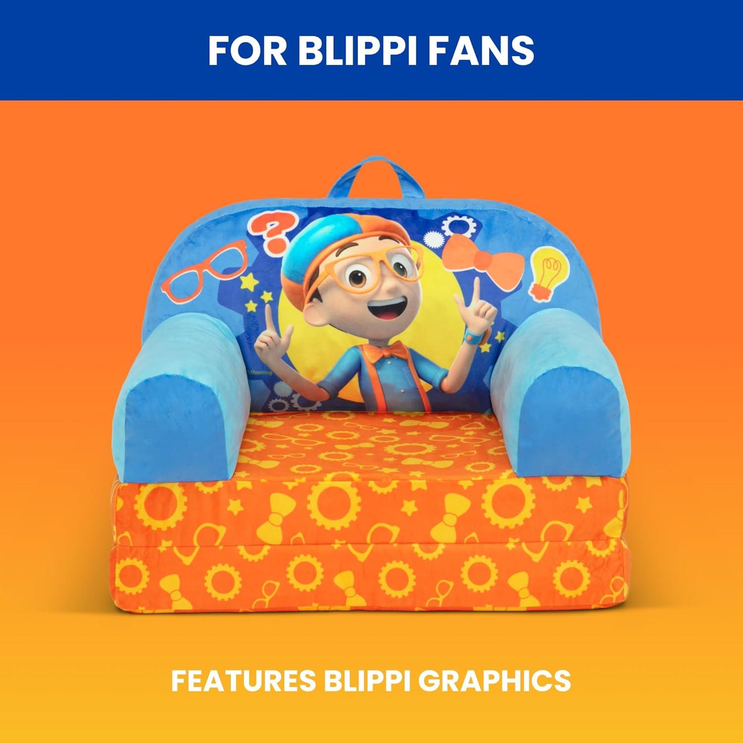 Delta Children Cozee Buddy Flip-Out Chair - Blippi