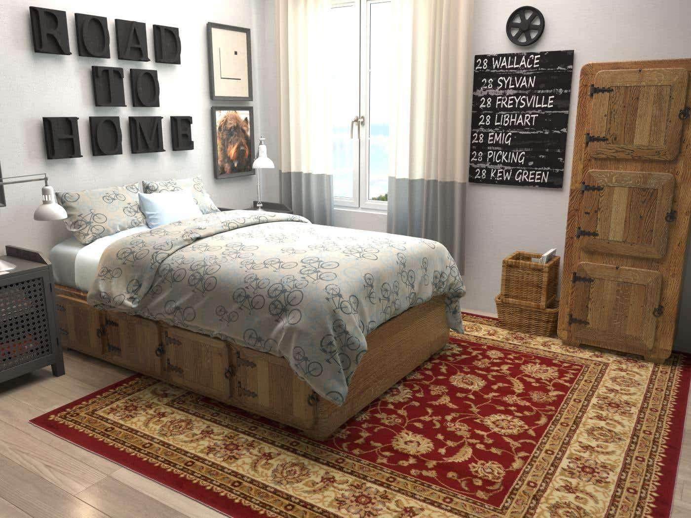 Voyage St. Louis Red 8' 0 x 8' 0 Square Rug