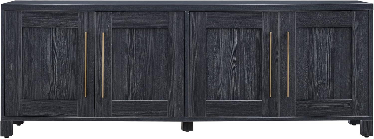 Evelyn&Zoe Chabot Rectangular TV Stand for TV's up to 75", Charcoal Gray